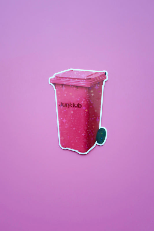 Sparkle Trash Can - Die Cut Sticker