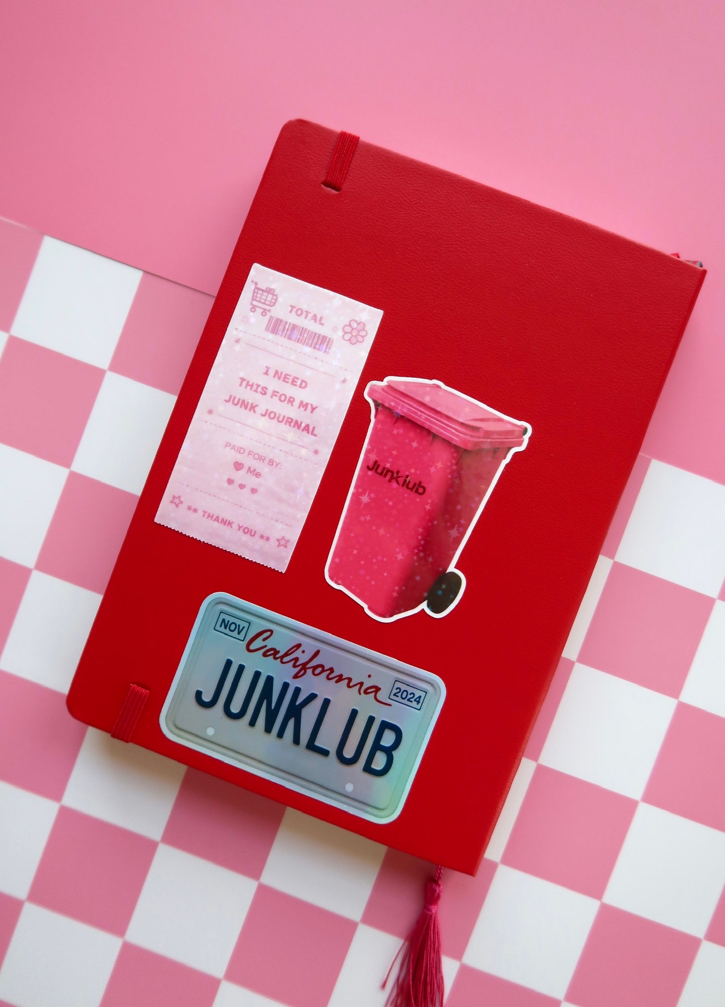 Sparkle Junk Journal Receipt - Die Cut Sticker